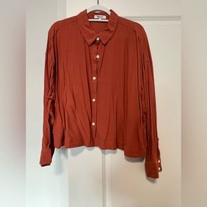 Burnt orange MADEWELL blouse
